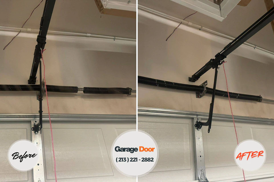 Before and after: garage door repair San Felipe Pueblo, NM